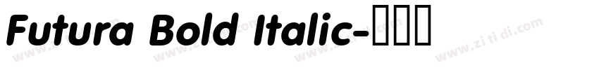 Futura Bold Italic字体转换